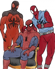 Scarlet Spiders and Spider-Man.png