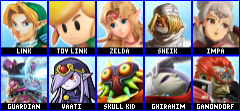 Zelda Smash 1 Roster.png