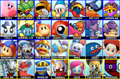 Kirby Star Fighters Roster.png