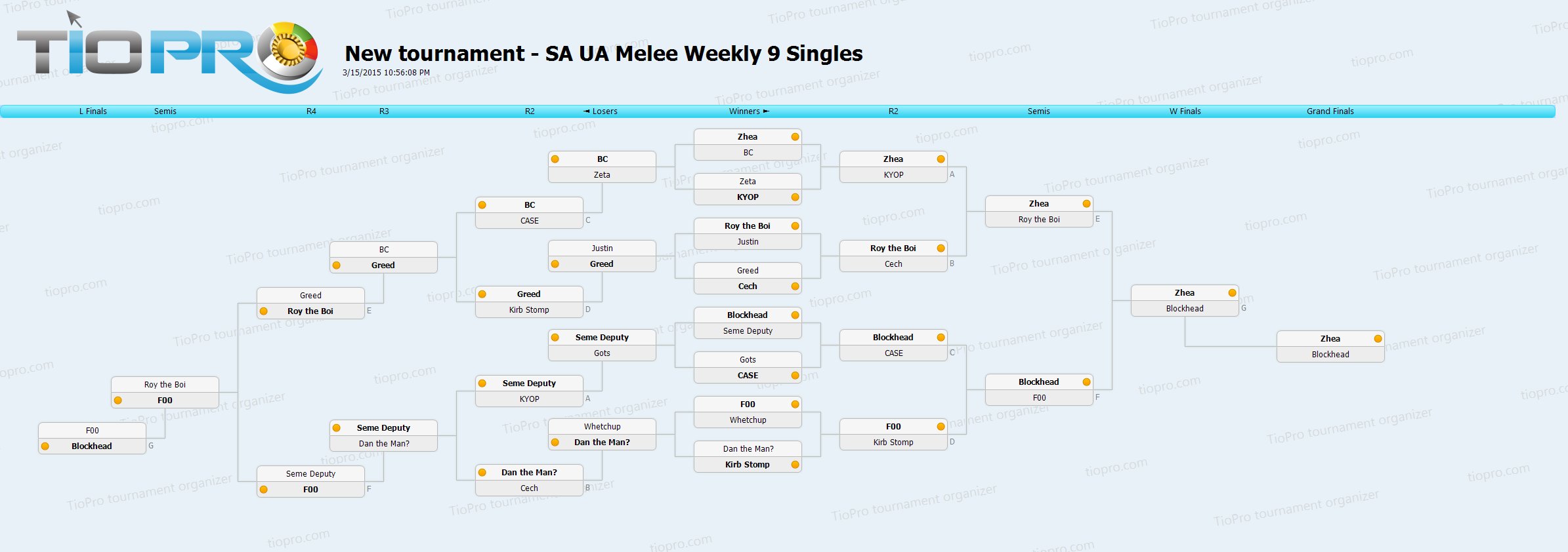SA UA Melee Weekly 9 Singles